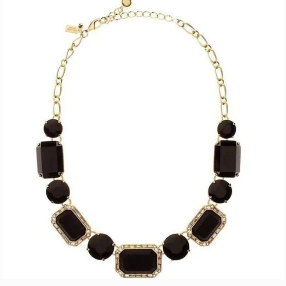 Kate Spade Jackpot Jewels black gold stone necklace - Picture 4 of 16